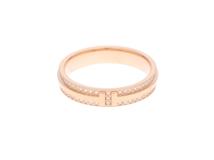 TIFFANY＆CO　ティファニー　Tナローリング　ピンクゴールド　750　ダイヤモンド　約6.1g　21号【433】2120000348303