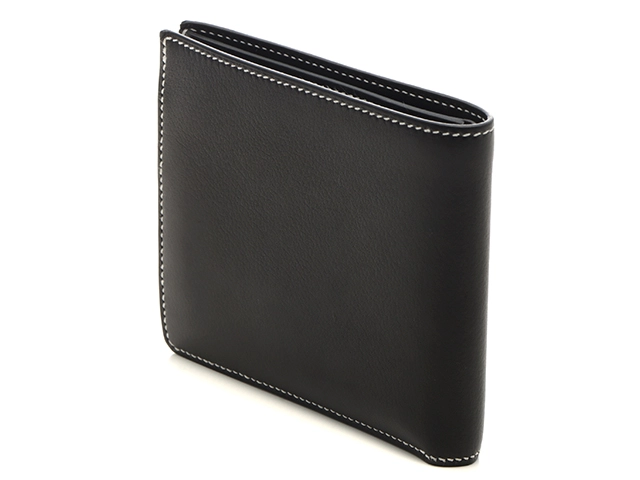 HERMES　エルメス　Hセリエ　二つ折り財布　ブラック　W刻印　エバーカラー【433】2120000349003