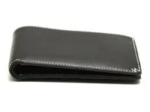 HERMES エルメス Hセリエ 二つ折り財布 ブラック W刻印 エバーカラー