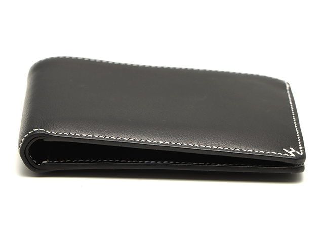 HERMES エルメス Hセリエ 二つ折り財布 ブラック W刻印 エバーカラー
