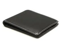 HERMES　エルメス　Hセリエ　二つ折り財布　ブラック　W刻印　エバーカラー【433】2120000349003