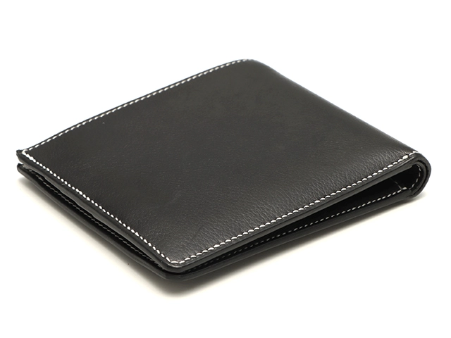 HERMES　エルメス　Hセリエ　二つ折り財布　ブラック　W刻印　エバーカラー【433】2120000349003