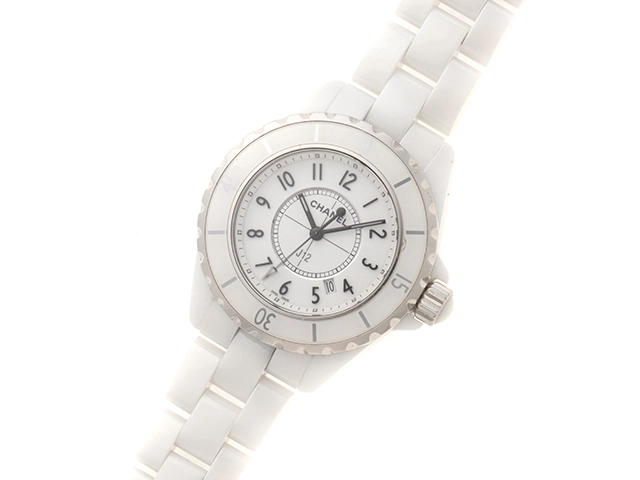 CHANEL シャネル 時計 J12 H0968 レディース クオーツ CE ホワイト文字盤【431】2120000350184