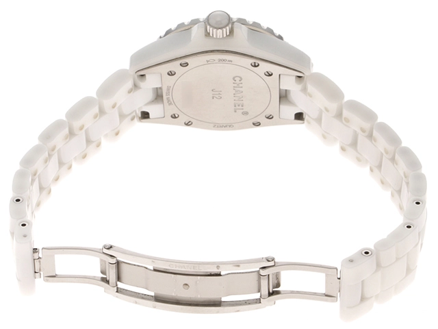 CHANEL シャネル 時計 J12 H0968 レディース クオーツ CE ホワイト文字盤【431】2120000350184