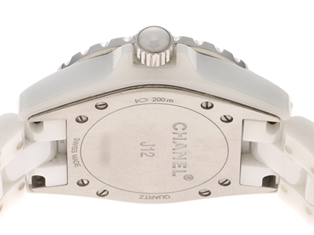 CHANEL シャネル 時計 J12 H0968 レディース クオーツ CE ホワイト文字盤【431】2120000350184