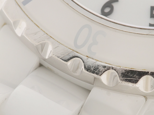 CHANEL シャネル 時計 J12 H0968 レディース クオーツ CE ホワイト文字盤【431】2120000350184
