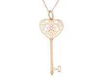 TIFFANY＆CO ティファニー エンチャントハートキー ネックレス K18