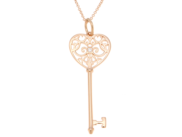 TIFFANY＆CO ティファニー エンチャントハートキー ネックレス K18