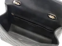 CHANEL シャネル マトラッセ トップハンドルバッグ 2WAY ショルダーバッグ ブラック GP ゴルード金具 キャビアスキン AS4712