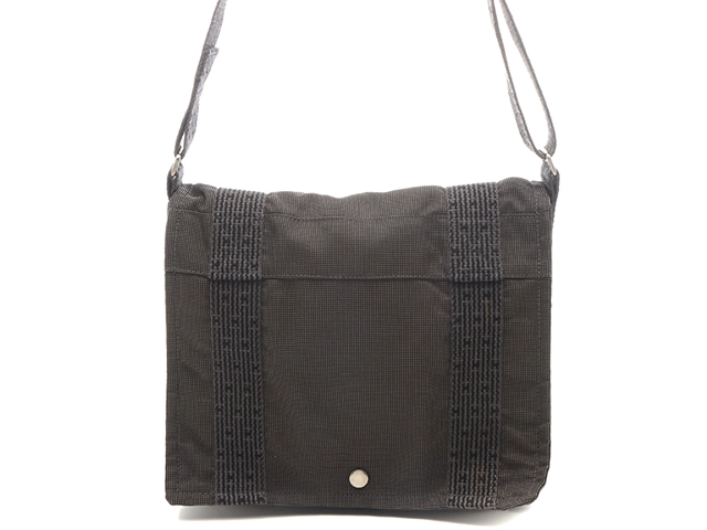 HERMES エルメス ショルダーバッグ エールラインバサスPM グレー/SV