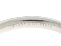TIFFANY＆CO　ティファニー　貴金属･宝石　カーブドバンドリング　ダイヤリング　　PT950　プラチナ　約2.9g　7号　433