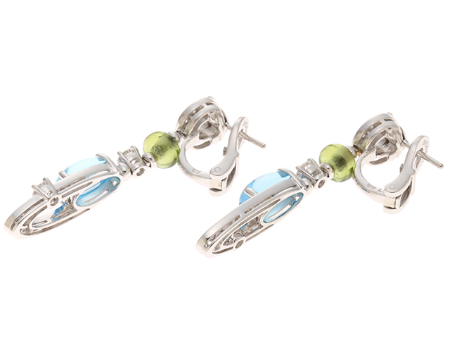 BVLGARI ブルガリ アレグラピアス K18WG BT/PR ダイヤモンド 