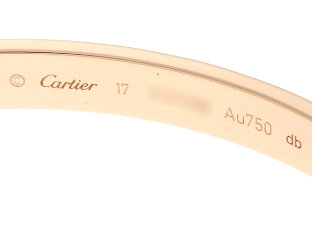 Cartier カルティエ ラブブレスレット PG ピンクゴールド 32.4g 17号