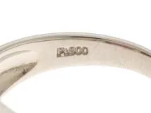 Jewelry　ジュエリーリング　指輪　プラチナ900　色石　ダイヤモンド0.05ct　7.4g　10号　【472】