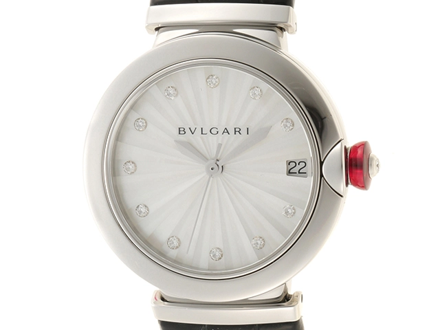 ブルガリ BVLGARI 腕時計 レディース LU36WSSD/11 ルチェア LVCEA 自動巻き ホワイトパールxシルバー アナログ表示