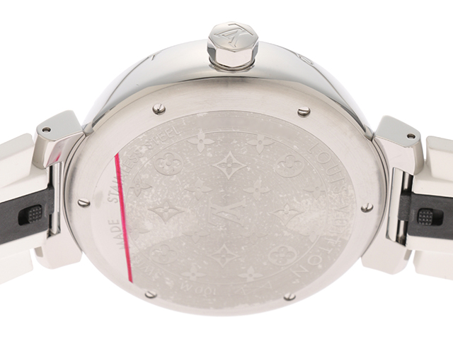 ルイヴィトン タンブール　時計　ラバー　ホワイト　モノグラム　動作に問題無し 楽天市場】ルイヴィトン 時計 レディース タンブールMM モノグラム