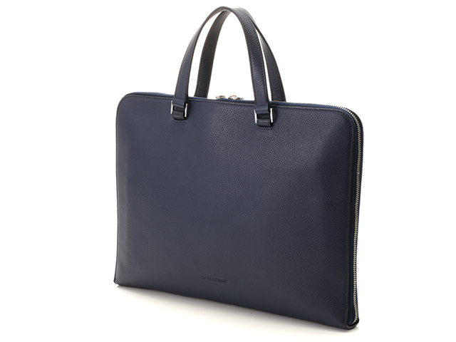 Dior Home ディオールオム ブリーフケース 型押し ネイビー