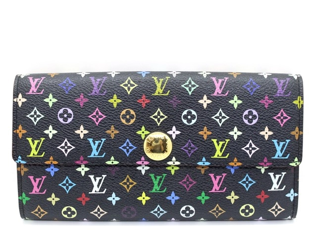 ヴィトン 財布 ■ M93533 ポフトフォイユ・サラ モノグラム マルチカラー