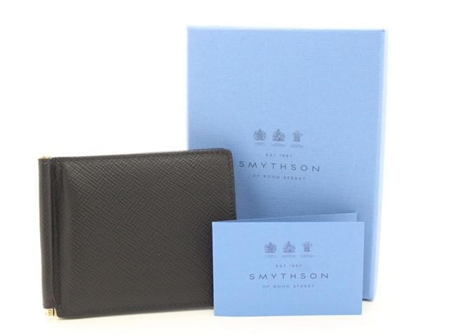 SMYTHSON スマイソン Panama マネークリップウォレット 二つ折り財布 