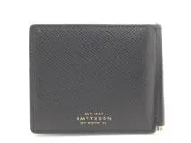 SMYTHSON スマイソン Panama マネークリップウォレット 二つ折り財布 レザー ブラック 1022453 【435】  の購入なら「質」の大黒屋（公式）