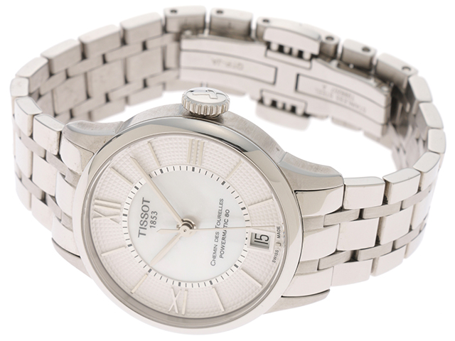 TISSOT　ティソ　シュマン･デ･トゥレル　T099.207.11.118.00　レディース　自動巻き　ホワイト　ステンレス　SS　 2120500123301　【430】