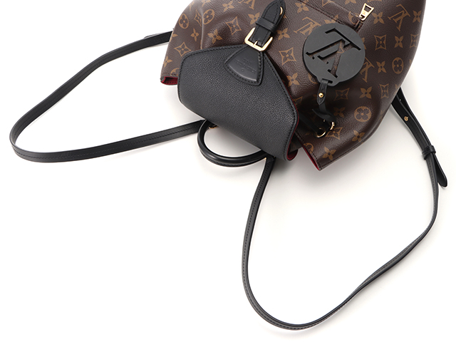 LOUIS VUITTON(ルイ・ヴィトン) モノグラム モンスリNM PM リュックサック/バックパック ショルダー 肩掛け モノグラムキャンバス レザー ブラウン茶 ブラック黒 ゴールド金具 M45515 レディース 40802159206【中古】【アラモード】 LOUIS VUITTON(ルイ・ヴィトン) モノグラム モンスリNM PM リュック