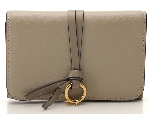Chloe クロエ Alphabet アルファベット 三つ折り財布 カーフ