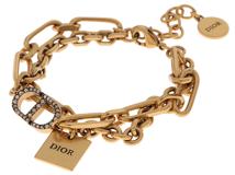DIOR　ディオール　ブレスレット　B1410MTGCY_D908　メタル/クリスタル　【472】212050012440