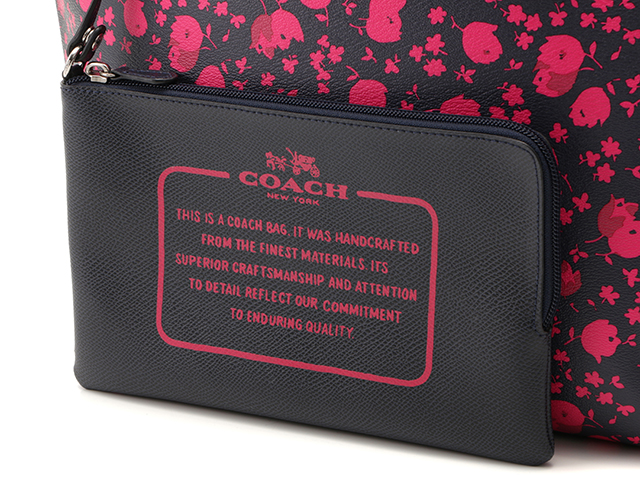 ネット限定】COACH コーチ フローラルリバーシブル トートバッグ