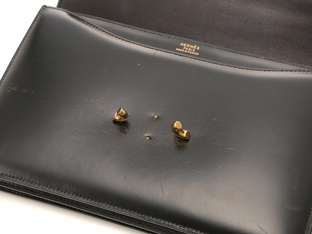 HERMES エルメス フォンスベル ショルダーバッグ ブラック ボックス