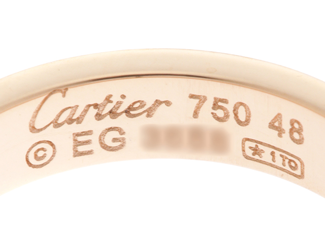 Cartier カルティエ ミニラブ リング K18ピンクゴールド #48【430】2120500153766 の購入なら「質」の大黒屋（公式）