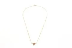 JEWELRY ノンブランドジュエリー デザインネックレス  K18 ゴールド ルビー 0.41ct ダイヤモンド 0.08ct 【460】2120500162041