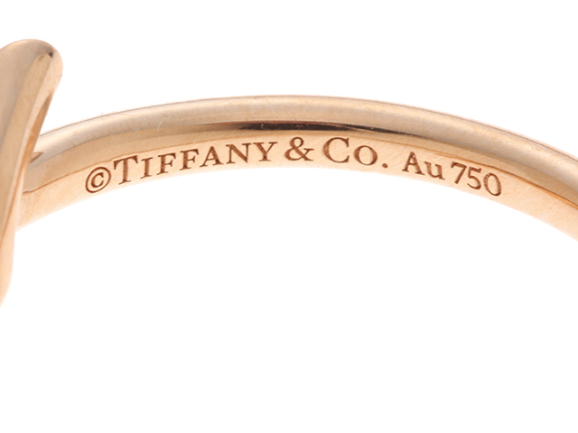 ティファニー Tiffany & Co. リング ノット 70305739 K18PG 14号
