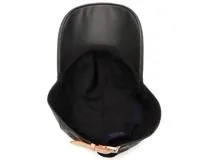 LOUISVUITTON ルイヴィトン　キャップ・モノグラムシャドウ レザーM76581　 ノワール 　60サイズ　【472】KS