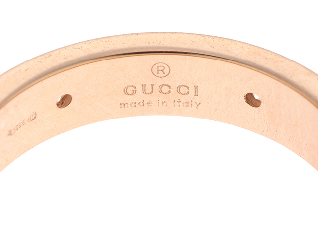 GUCCI グッチ 指輪 アイコン リング ピンクゴールド ダイヤモンド 4.7g