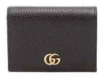 GUCCI グッチ ＧＧマーモント 二つ折り財布 レザー ブラック【436