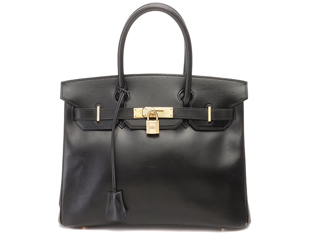 ランキング上位のプレゼント HERMES エルメス バーキン30 ブラック×GP【431】2120500182056 ラッピング・包装