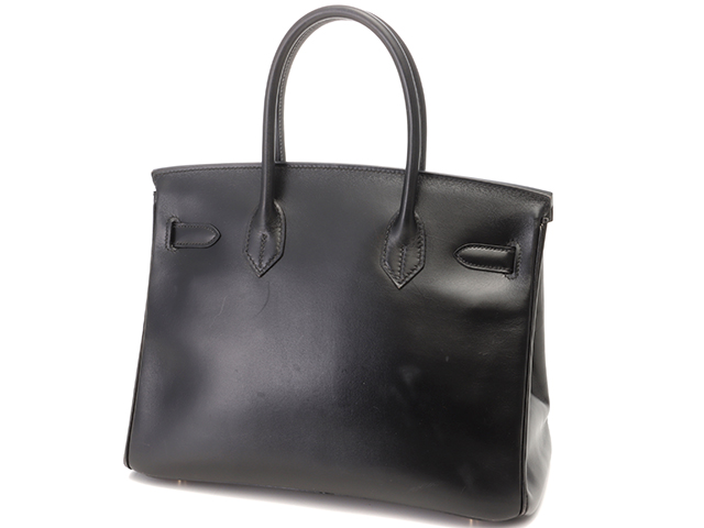 HERMES エルメス バーキン30 ブラック×GP【431】2120500182056