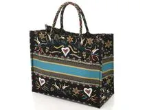 DIOR ディオール フラワー ハート ブックトートラージ ブラック DIOR ディオール フラワー ハート ブックトートラージ ブラック
