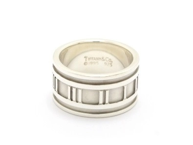 TIFFANY&Co ティファニー アトラスリングワイドリング 指輪 SV 