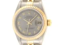 ROLEX ロレックス　デイトジャスト　レディース　69173　YG/SS　U番　グレー文字盤　ローマ数字　自動巻き　【436】2120500200279