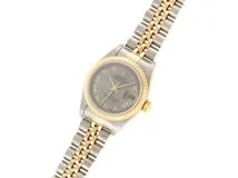 ROLEX ロレックス　デイトジャスト　レディース　69173　YG/SS　U番　グレー文字盤　ローマ数字　自動巻き　【436】2120500200279