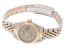 ROLEX ロレックス　デイトジャスト　レディース　69173　YG/SS　U番　グレー文字盤　ローマ数字　自動巻き　【436】2120500200279
