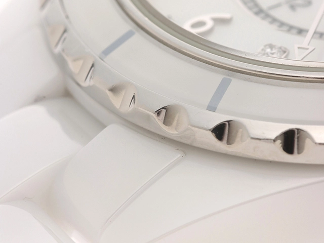 CHANEL シャネル J12 11PD H2570 ダイヤインデックス セラミック SS クォーツ 女性 2120500200651【432】