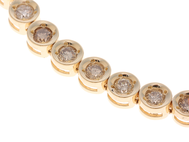 JEWELRY ノンブランド テニスブレスレット K18 イエローゴールド