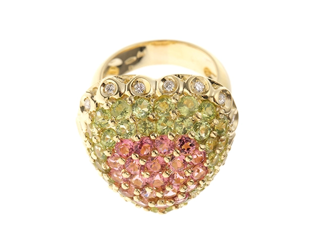 Ponte Vecchio ポンテヴェキオ  貴金属 宝石 ジュエリー 指輪 リング ゴールド(K18)  マルチカラー 17.7g　＃14 2120500204857【430】