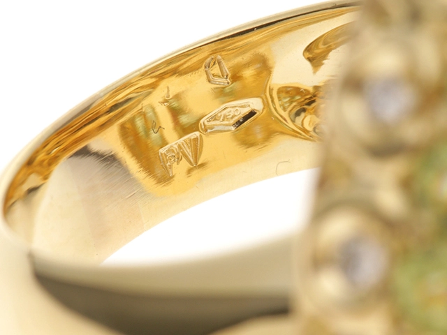 Ponte Vecchio ポンテヴェキオ  貴金属 宝石 ジュエリー 指輪 リング ゴールド(K18)  マルチカラー 17.7g　＃14 2120500204857【430】