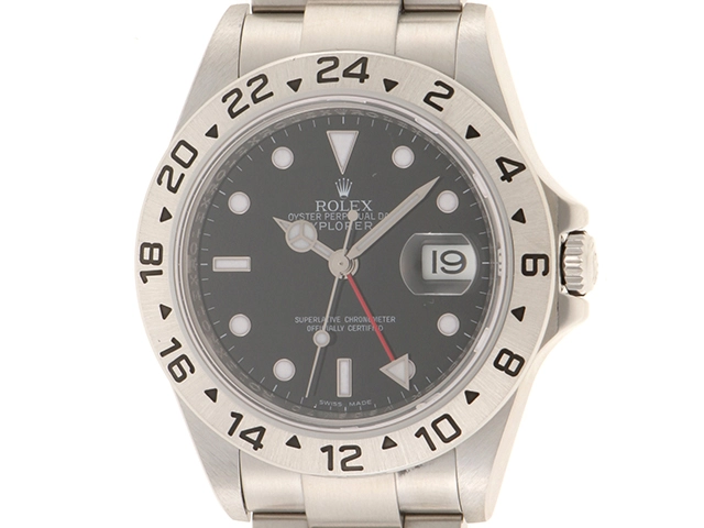 V番　ROLEX　ロレックス　エクスプローラーⅡ　16570　自動巻き　ステンレス　メンズ　ブラック【430】2120500205199