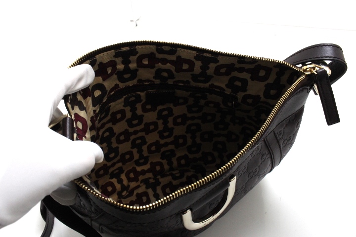 C*m様 Gucci ブラウンショルダーバッグ　gg柄　アビー　203257 GUCCI グッチ アビー グッチシマショルダーバッグ 203257 ダーク