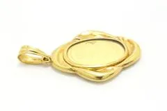 JEWELRY ノンブランドジュエリー SUISSE 聖母マリア金貨 ペンダントトップ オーバル  K18 K24 【460】2120500207209